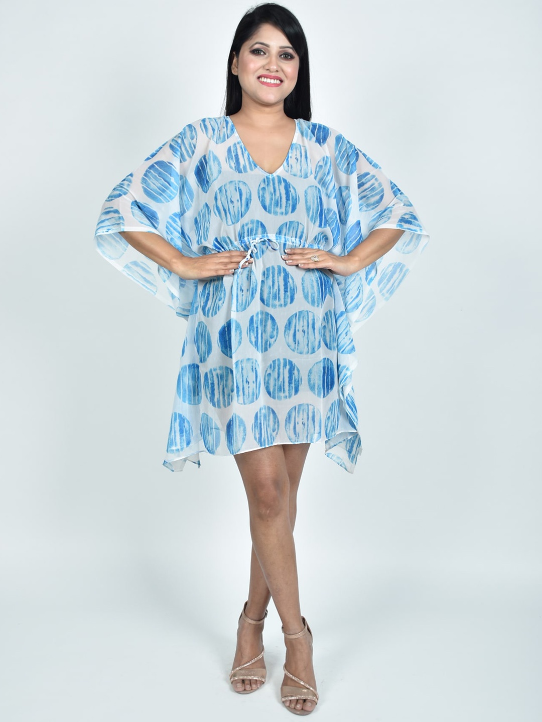 

Rajoria Instyle Printed Kaftan Dress, White