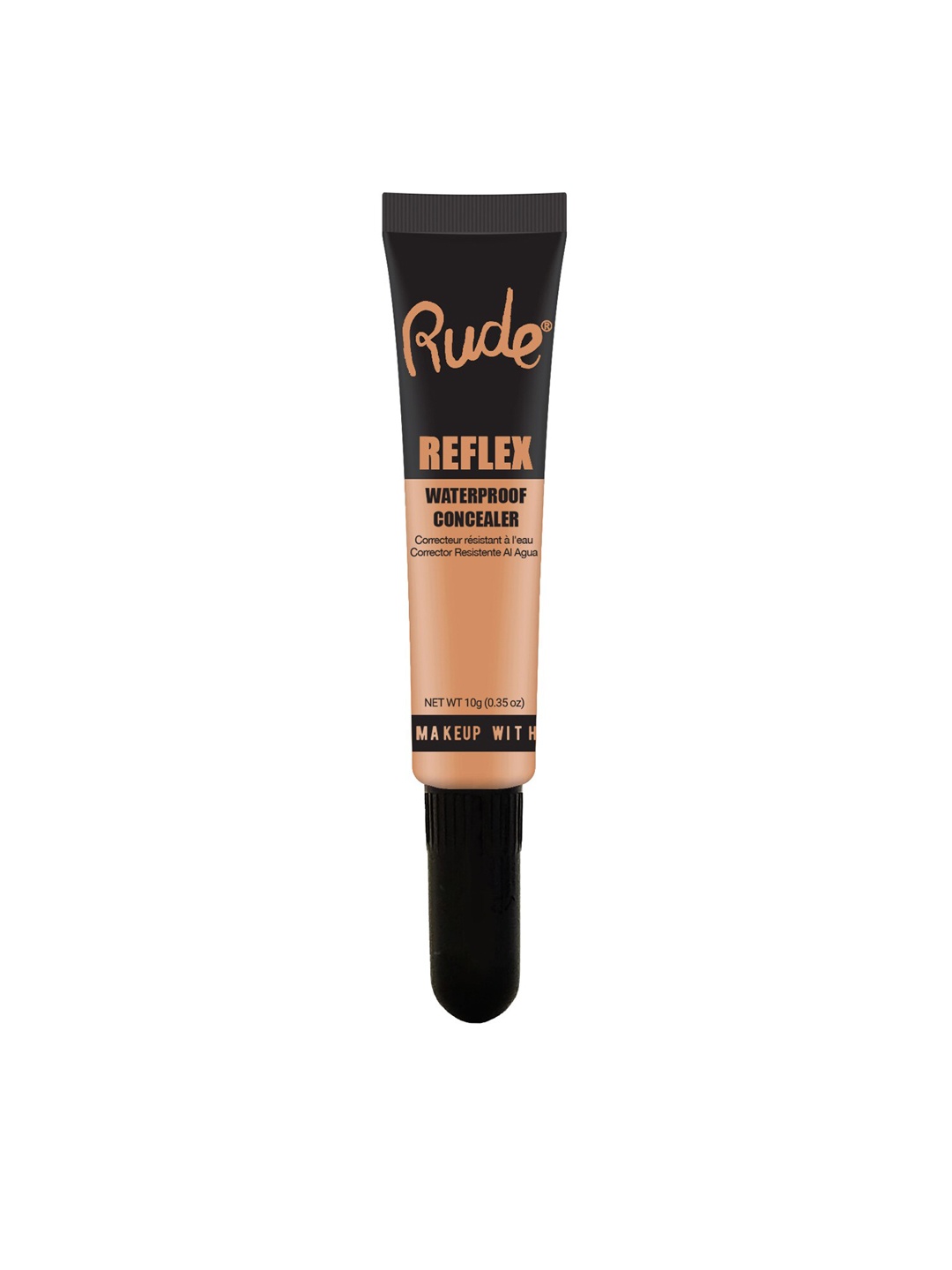 

Rude Cosmetics Reflex Waterproof Concealer 6g- Warm 10, Beige