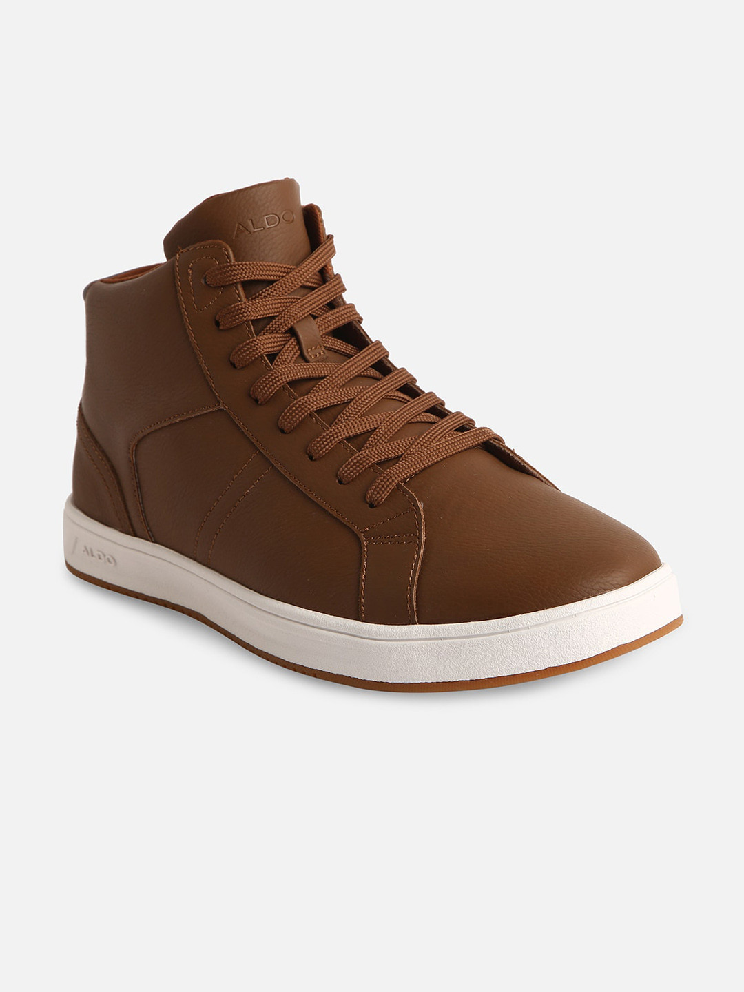 

ALDO Men Mid-Top Sneakers, Brown