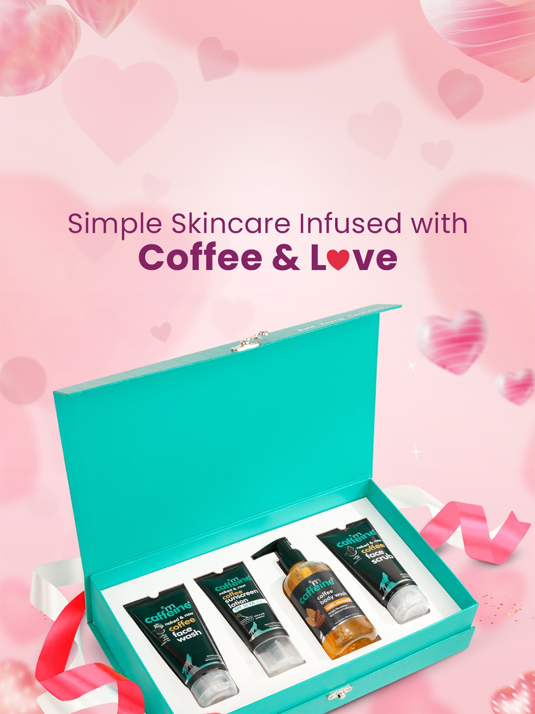 

MCaffeine Men Start Easy Skincare Gift Kit with Premium Coffee Range, Green
