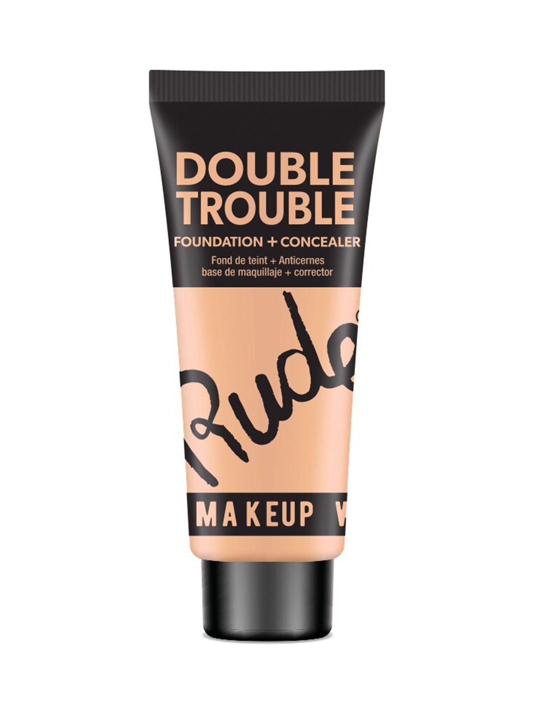 

Rude Cosmetics Double Trouble Foundation + Concealer-6 gm-Cream 05, Beige