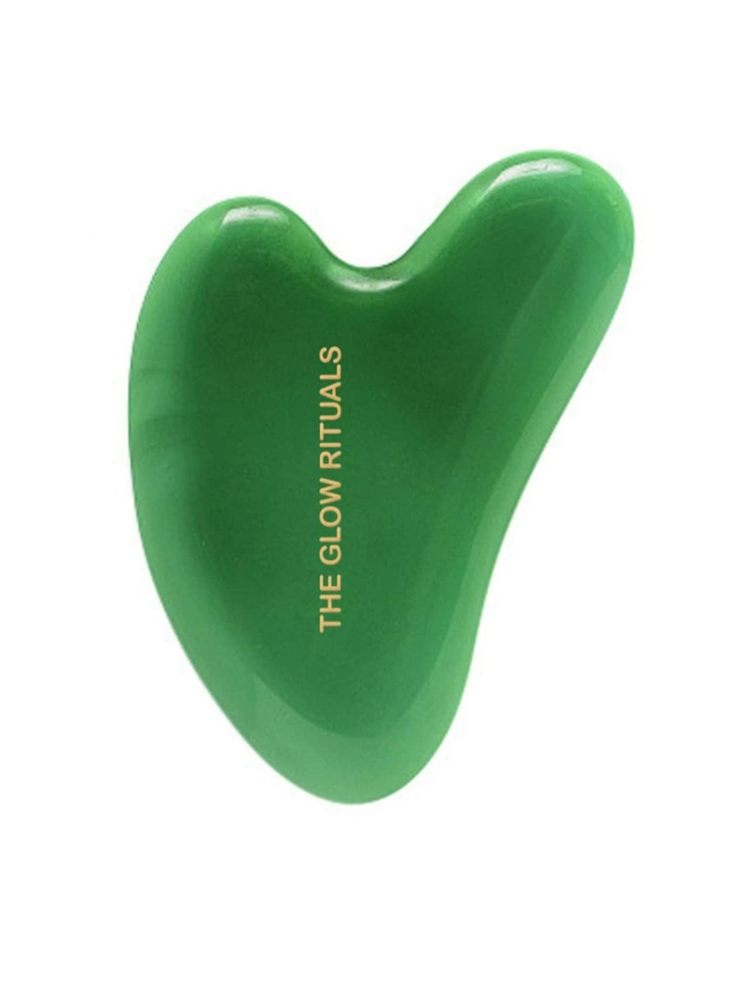 

THE GLOW RITUALS Jade Guasha For Face Massage & Double Chin Removal, Green