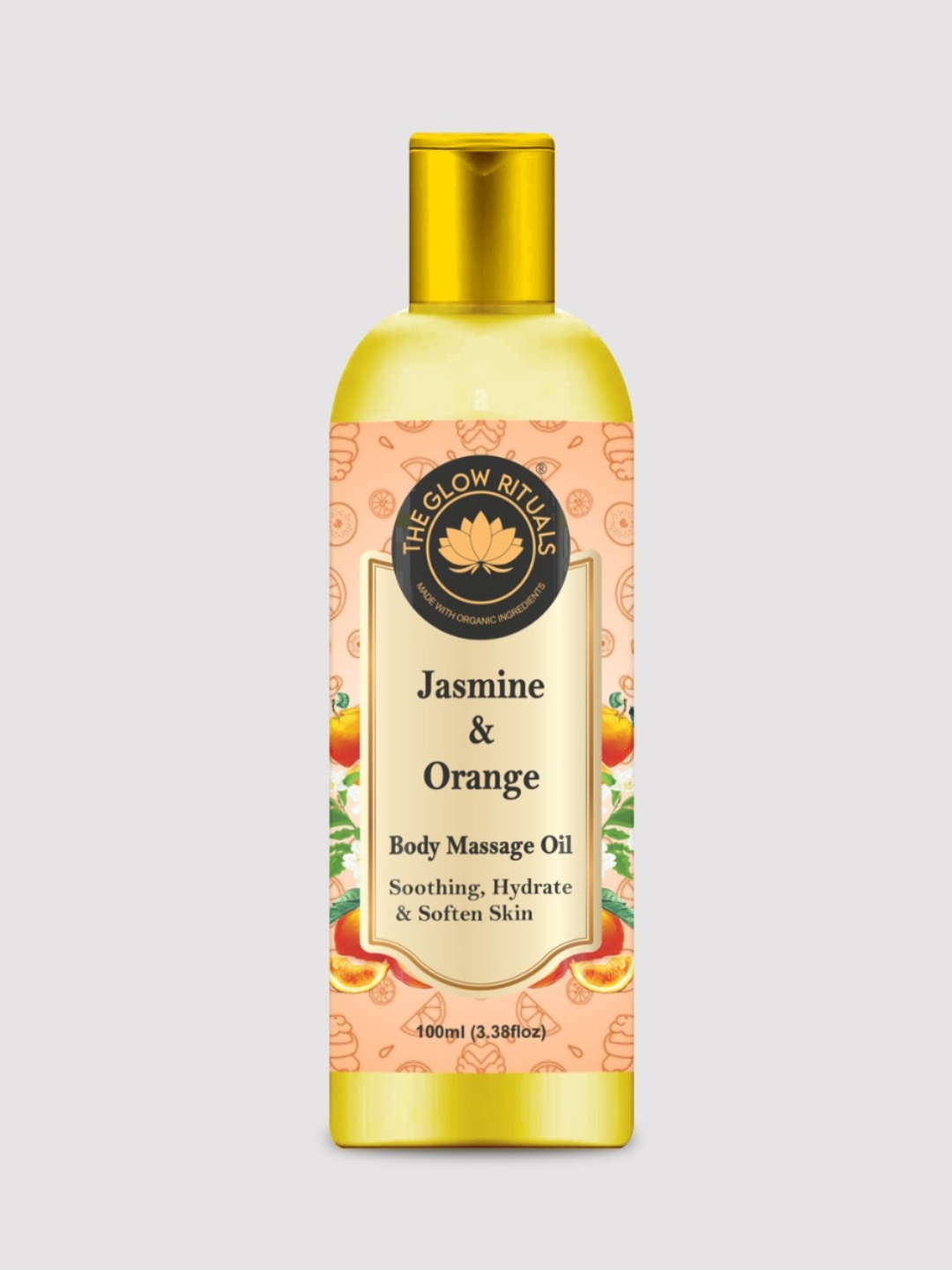 

THE GLOW RITUALS Jasmine & Orange Body Massage Body Oil - 100ml, Yellow
