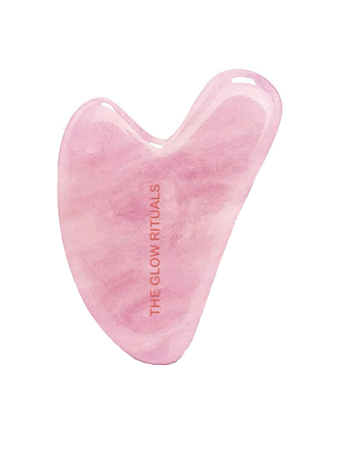 

THE GLOW RITUALS Rose Quartz Guasha For Face Massage & Double Chin Removal, Pink