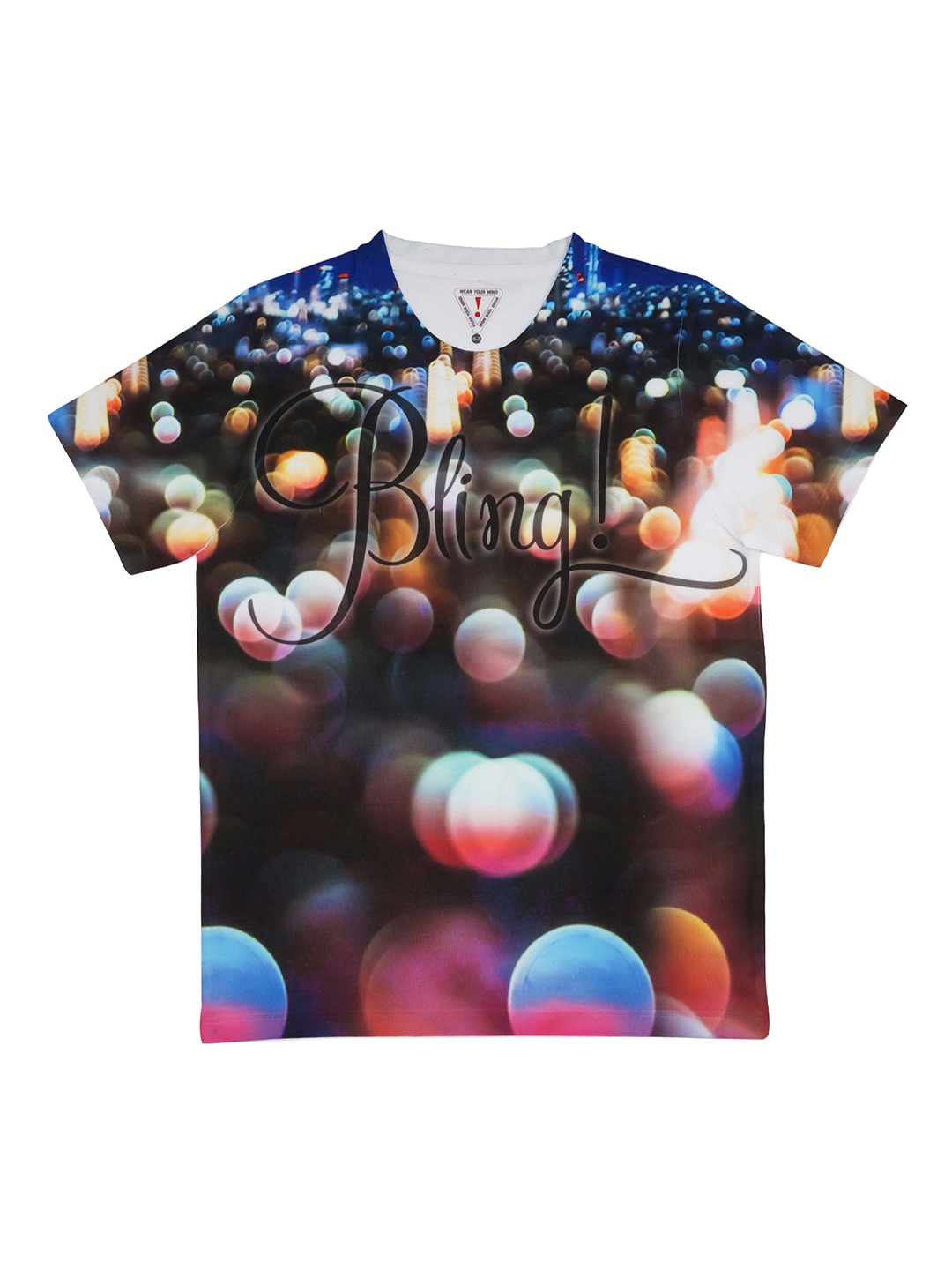

Wear Your Mind Boys Black Printed Round Neck T-shirt