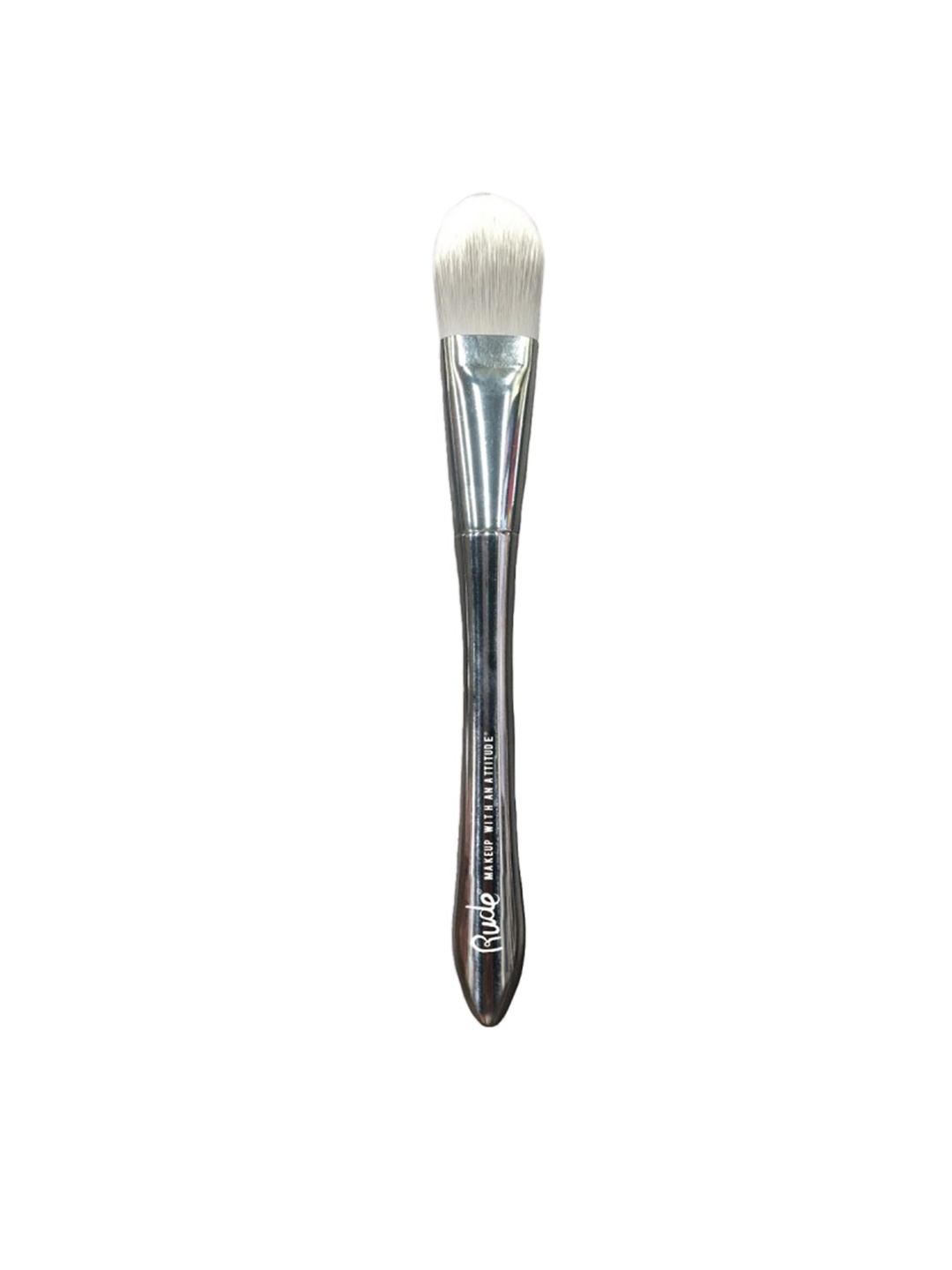 

Rude Cosmetics Foundation Brush - Remington, Silver