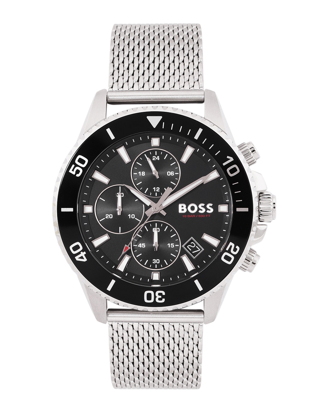 

Hugo Boss Men Admiral Analogue Chronograph Watch 1513904, Black
