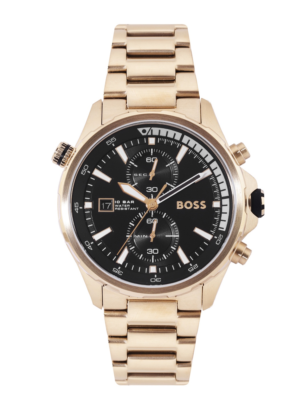 

Hugo Boss Men Globetrotter Chronograph Analogue Watch 1513932, Black