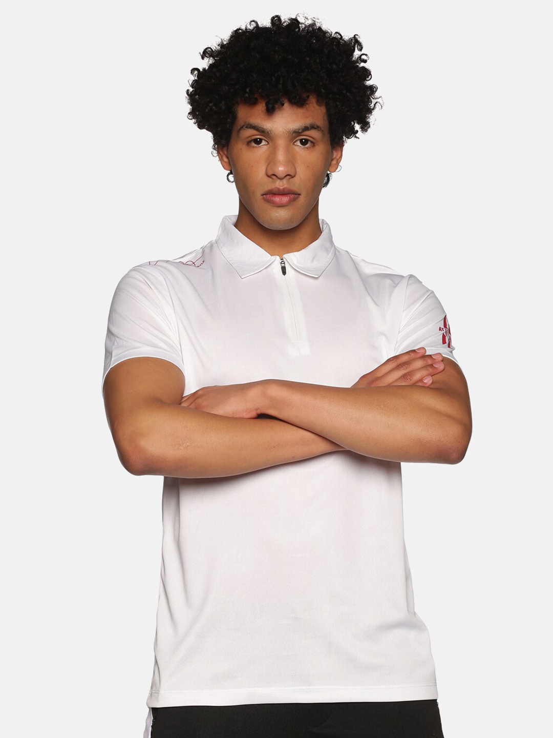 

ATTIITUDE Men Polo Collar T-shirt, White