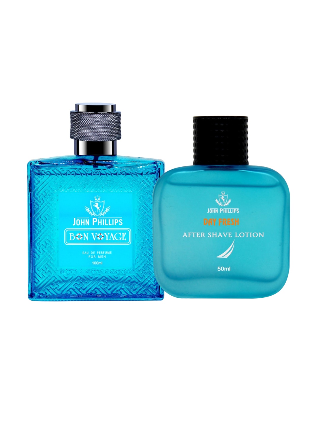 

JOHN PHILLIPS Pack of 2 Eau De French Perfume + Deodorant-60ml+50ml, Blue