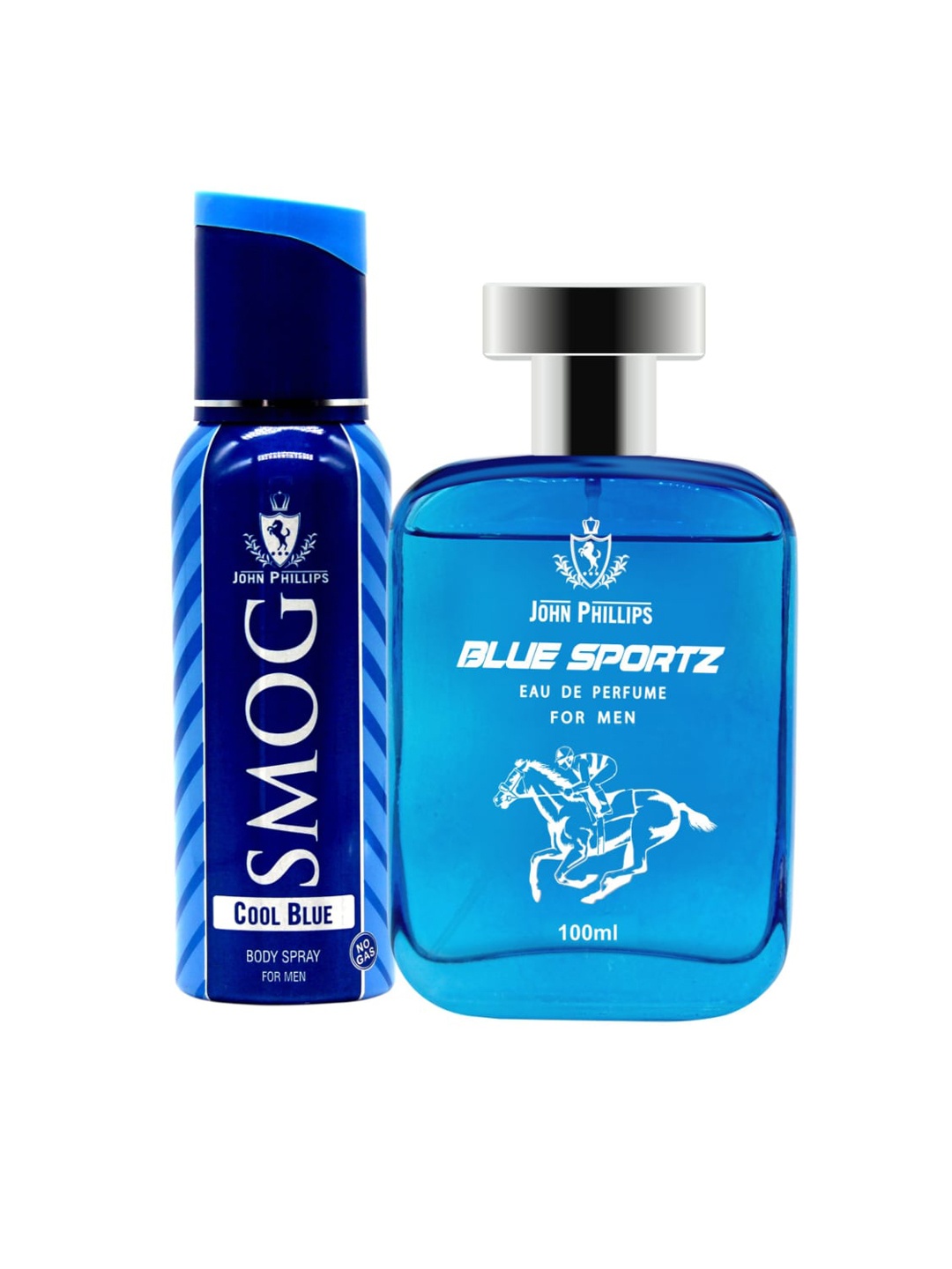

JOHN PHILLIPS Pack of 2 Eau De French Perfume + Deodorant-100ml+6125ml, Blue
