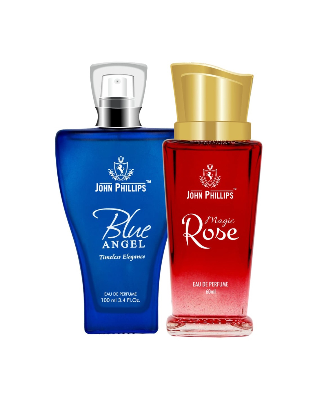 

JOHN PHILLIPS Set Of 2 Blue Angel 100 ml & Magic Rose 60 ml Eau De Perfume