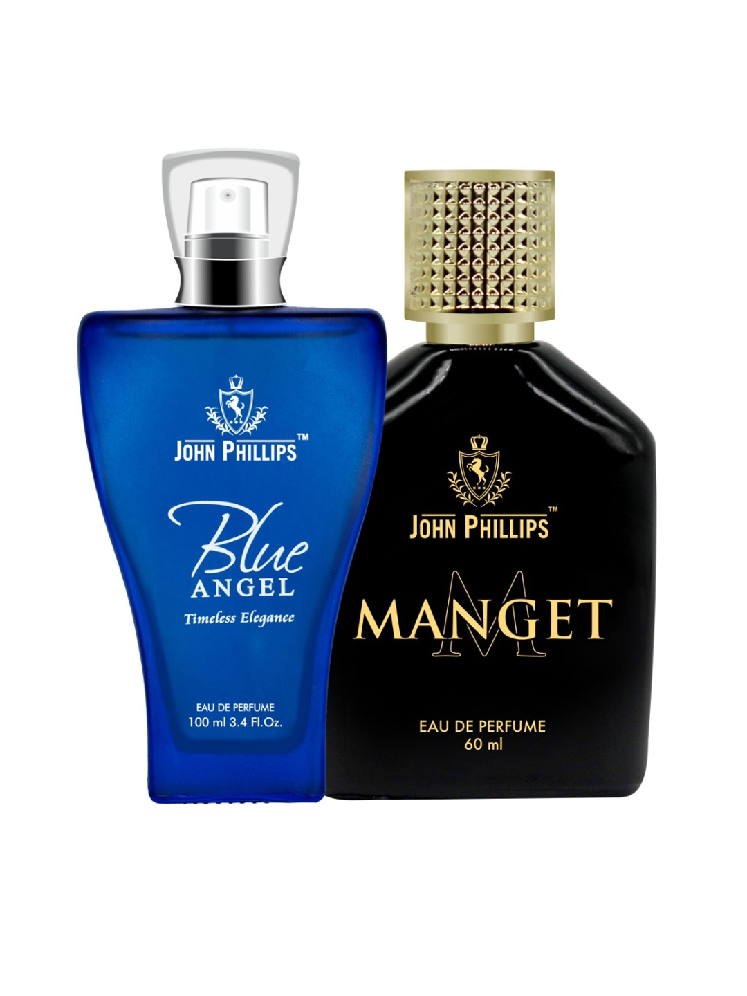 

JOHN PHILLIPS Set Of 2 Blue Angel 100 ml & Magnet 60 ml Long Lasting Eau De Parfum