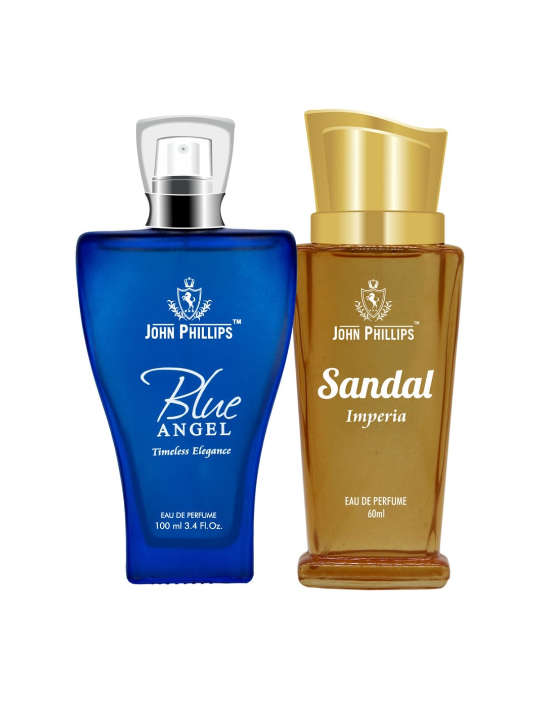 

JOHN PHILLIPS Set Of 2 Blue Angel Eau De Perfume 100 ml & Sandal Eau De Perfume 60 ml