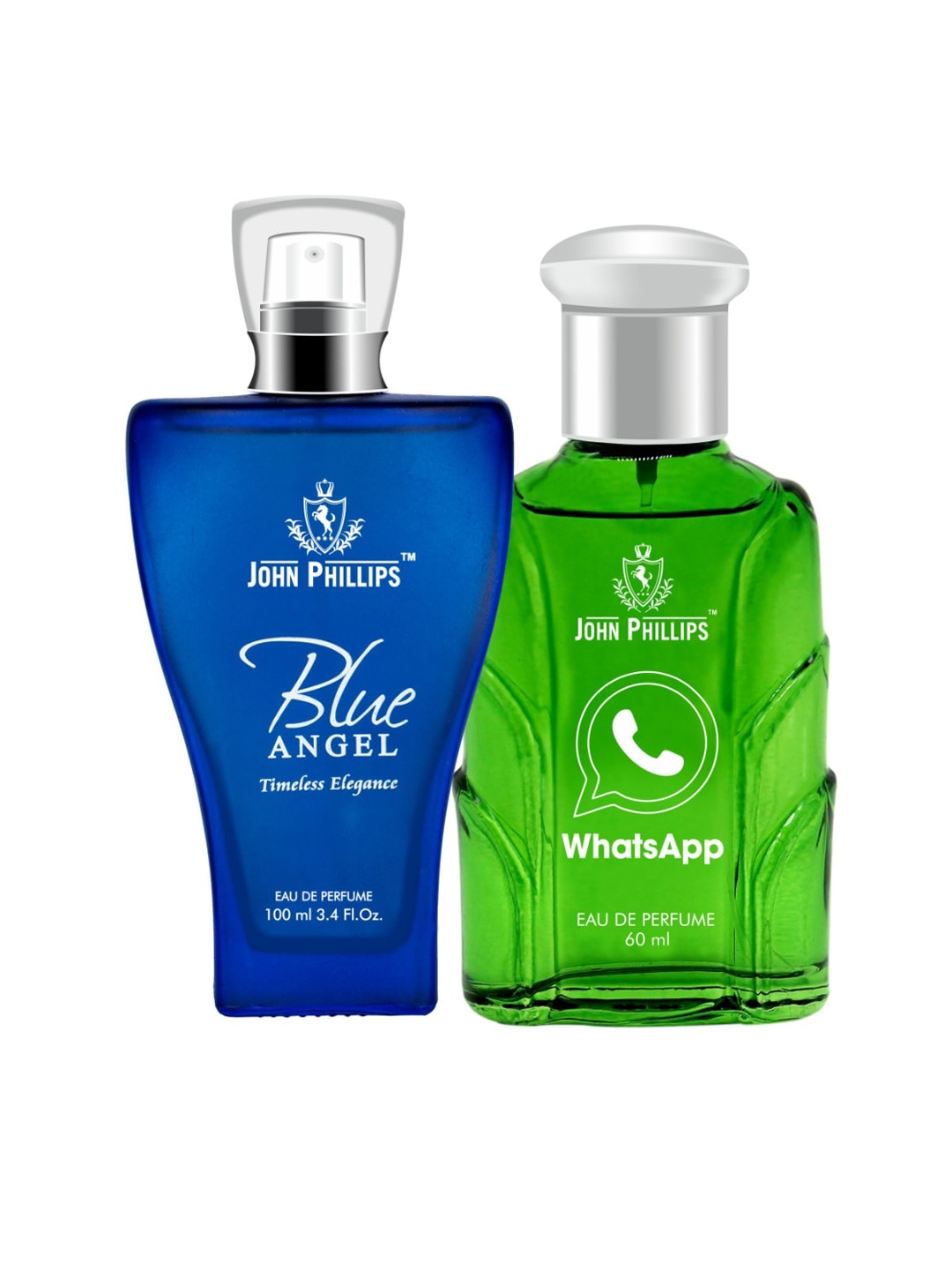 

JOHN PHILLIPS Blue Angel & Whatsapp Set Of 2 Long Lasting Eau De Parfum