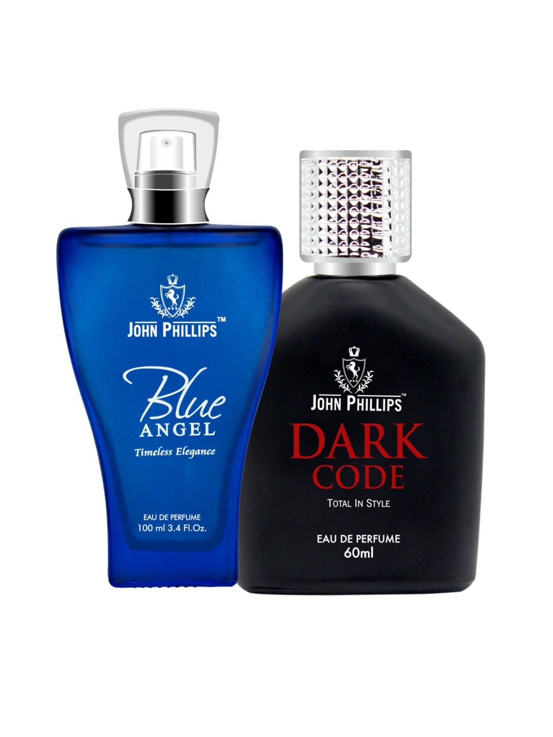 

JOHN PHILLIPS Blue Angel & Dark Code Set Of 2 Long Lasting Eau De Parfum