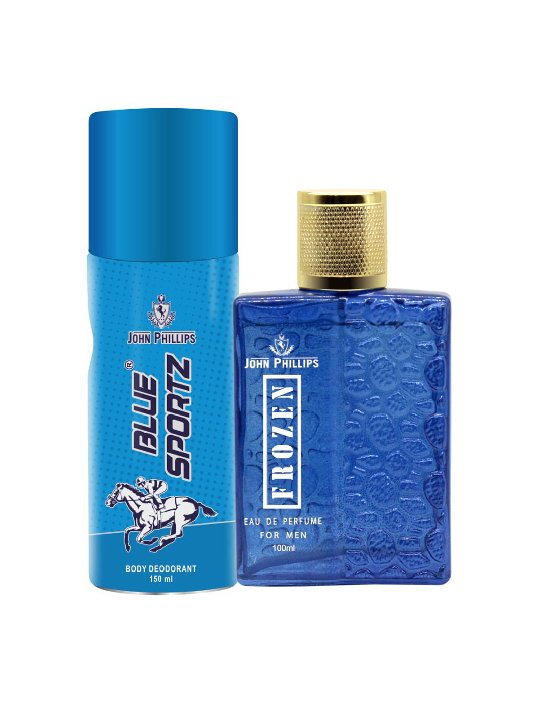 

JOHN PHILLIPS Blue Sportz Deodorant & Frozen Perfume, Na