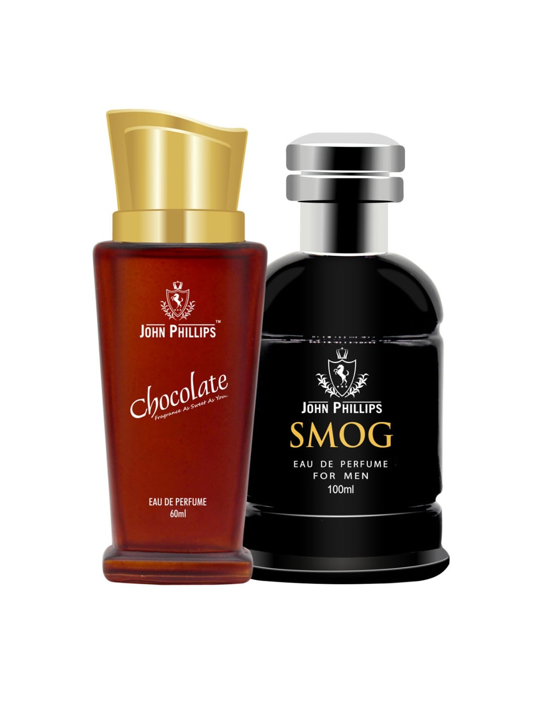 

JOHN PHILLIPS Chocolate & Smog Set Of 2 Long Lasting Eau De Parfum, Red