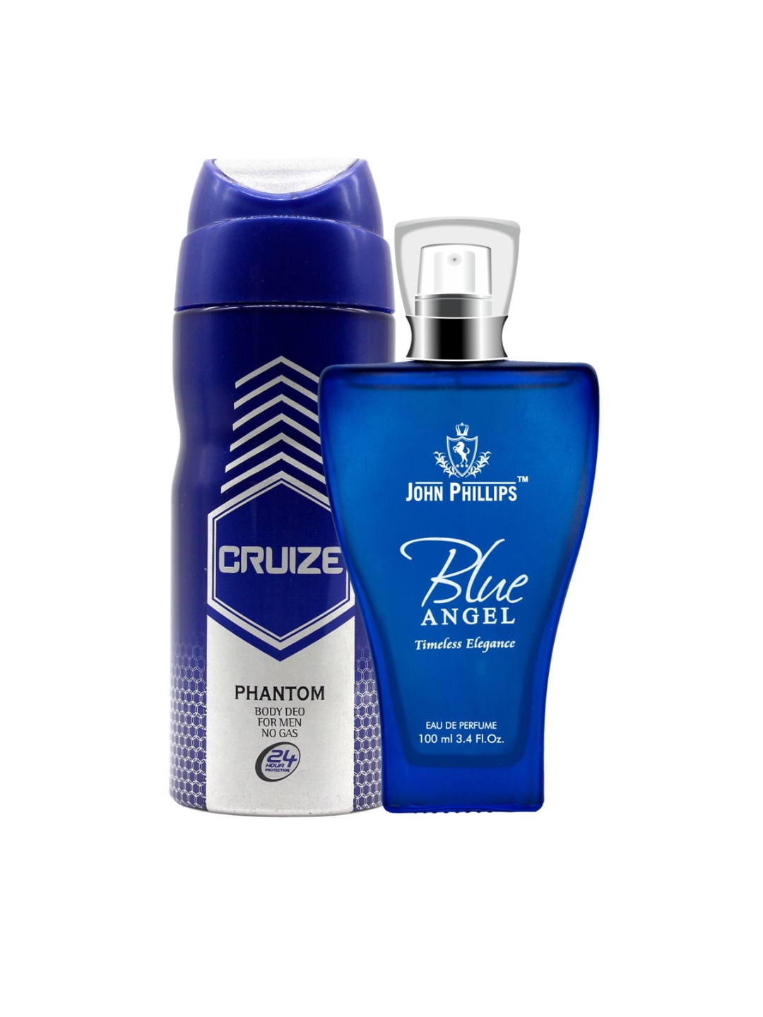 

JOHN PHILLIPS Set Of 2 Cruise Phantom Perfume & Blue Angel Deo, Na