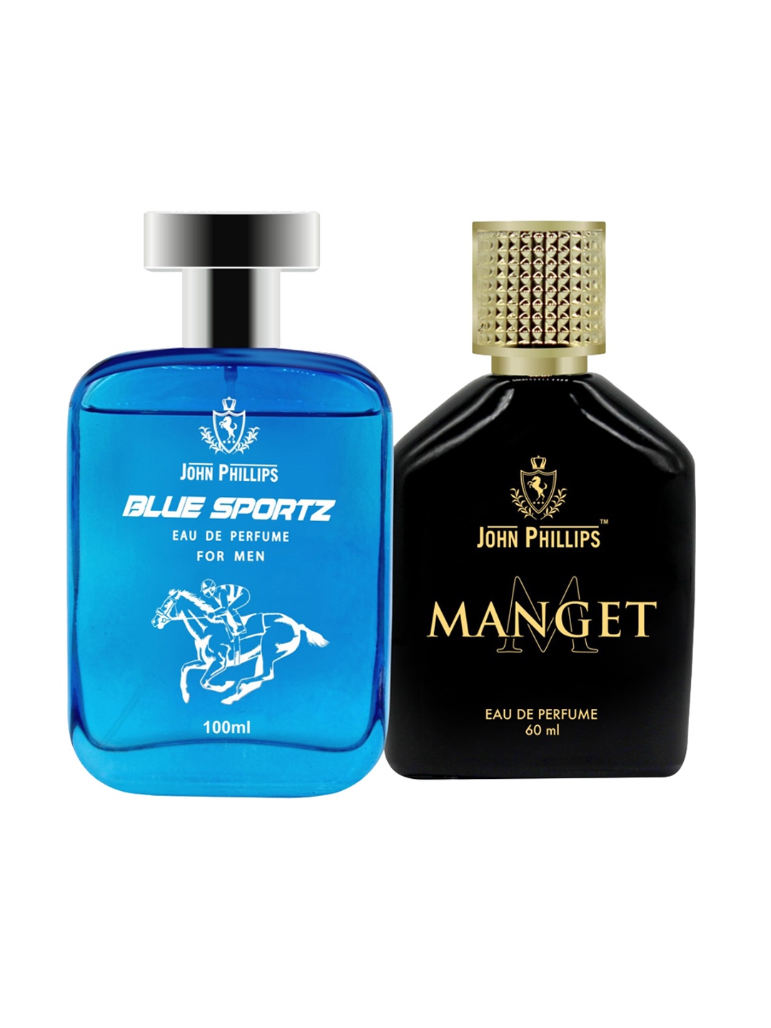 

JOHN PHILLIPS Set Of 2 Blue Sportz Eau De Perfume & Manget Eau De Perfume