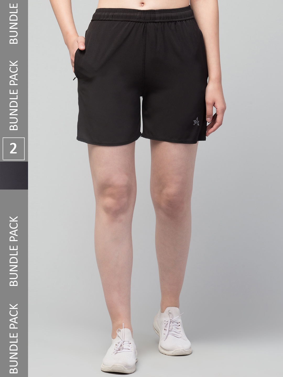 

Apraa & Parma Women e-Dry Technology Sports Shorts, Black