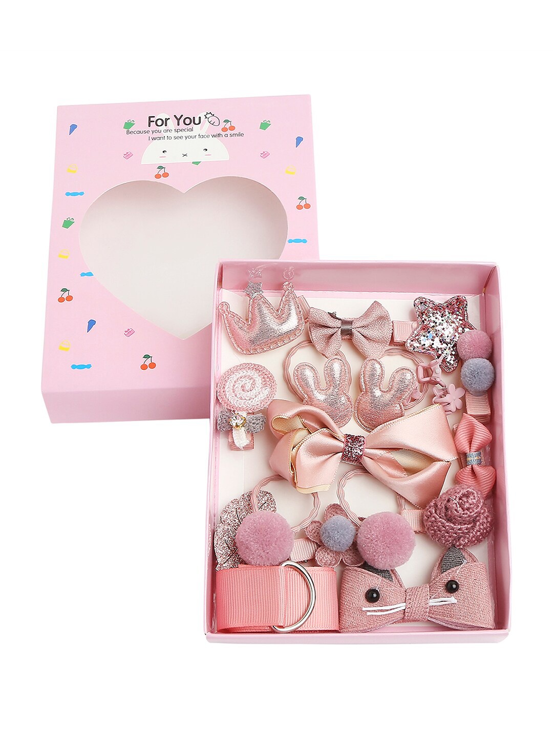 

Babymoon Girls Packo f 18 Alligator Hair Clip, Pink