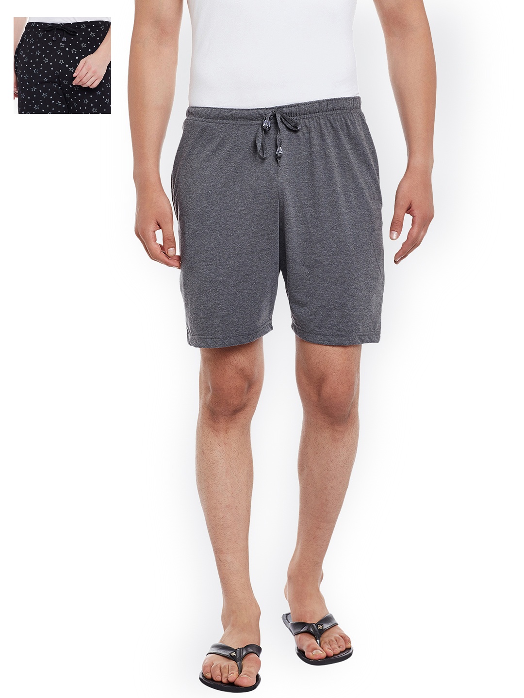 

MACK JONNEY Pack of 2 Lounge Shorts D11, Grey