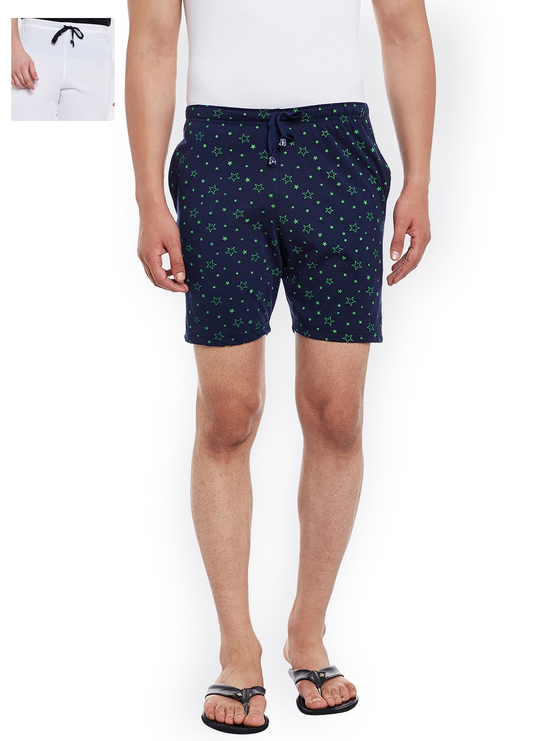 

VIMAL Pack of 2 Lounge Shorts D11, Navy blue