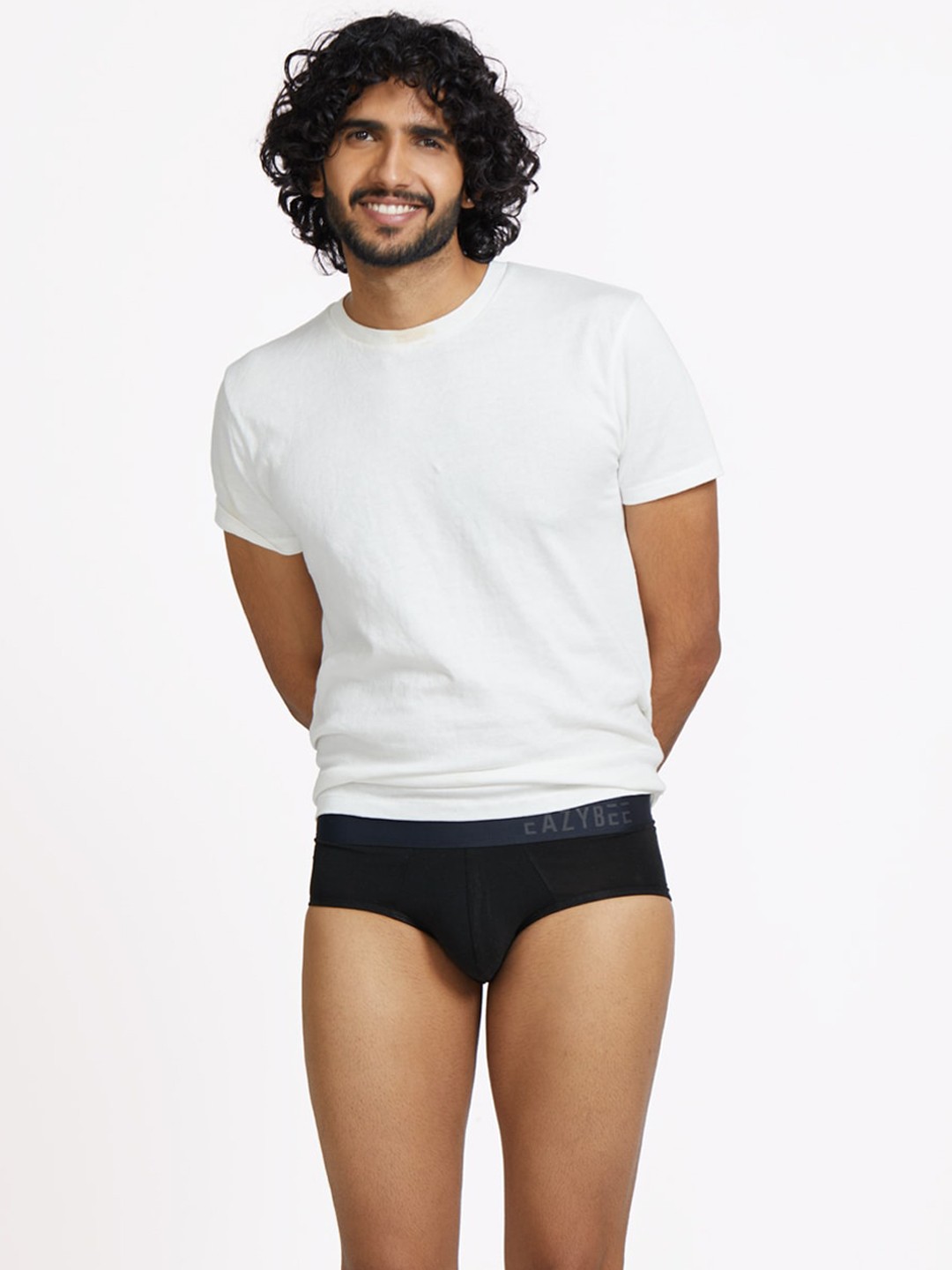 

Eazybee Men Eco-Super Soft Anti Odour Basic Briefs, Black