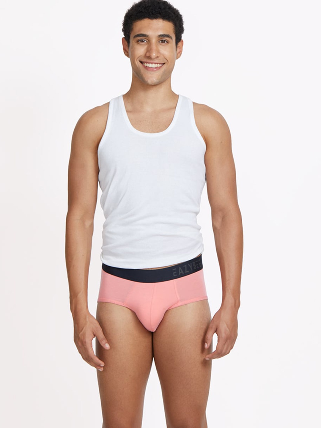 

Eazybee Men Eco-Super Soft Anti Odour Basic Briefs, Pink