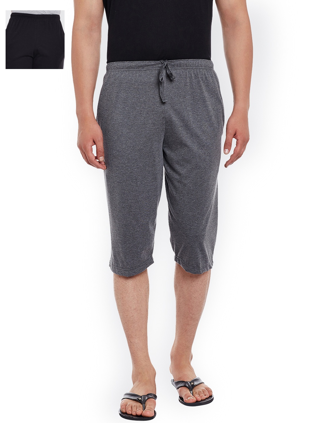 

MACK JONNEY Pack of 2 Lounge Shorts D13, Black