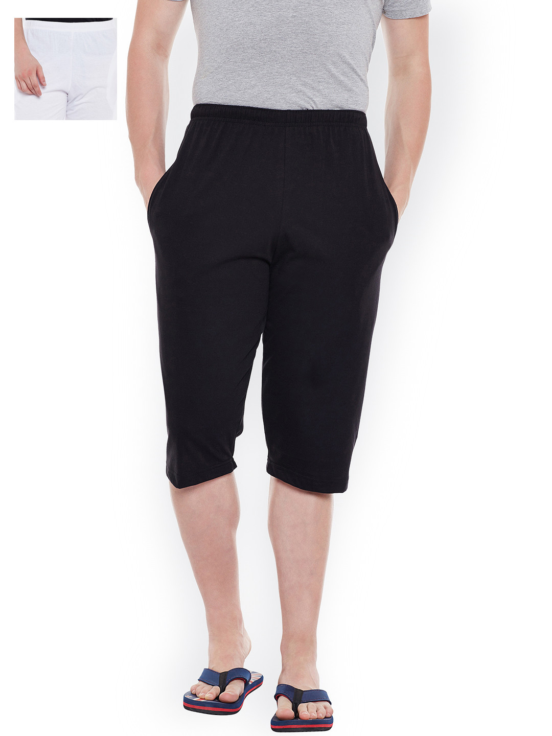 

VIMAL Pack of 2 Lounge Shorts D13, Black