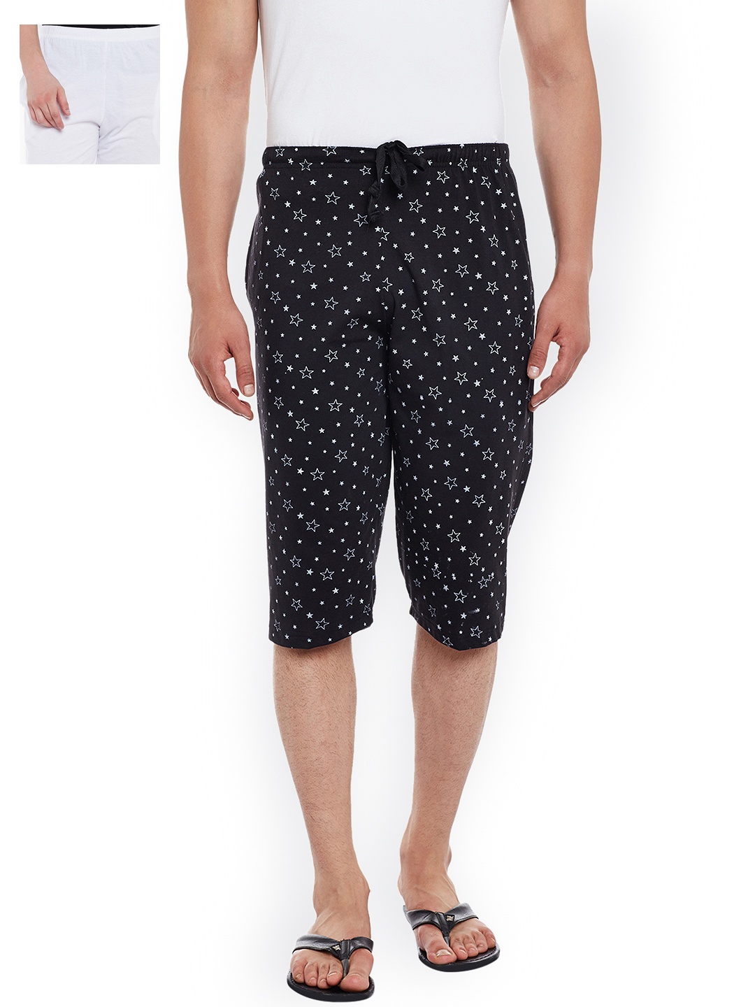 

VIMAL Pack of 2 Lounge Shorts D13, Black