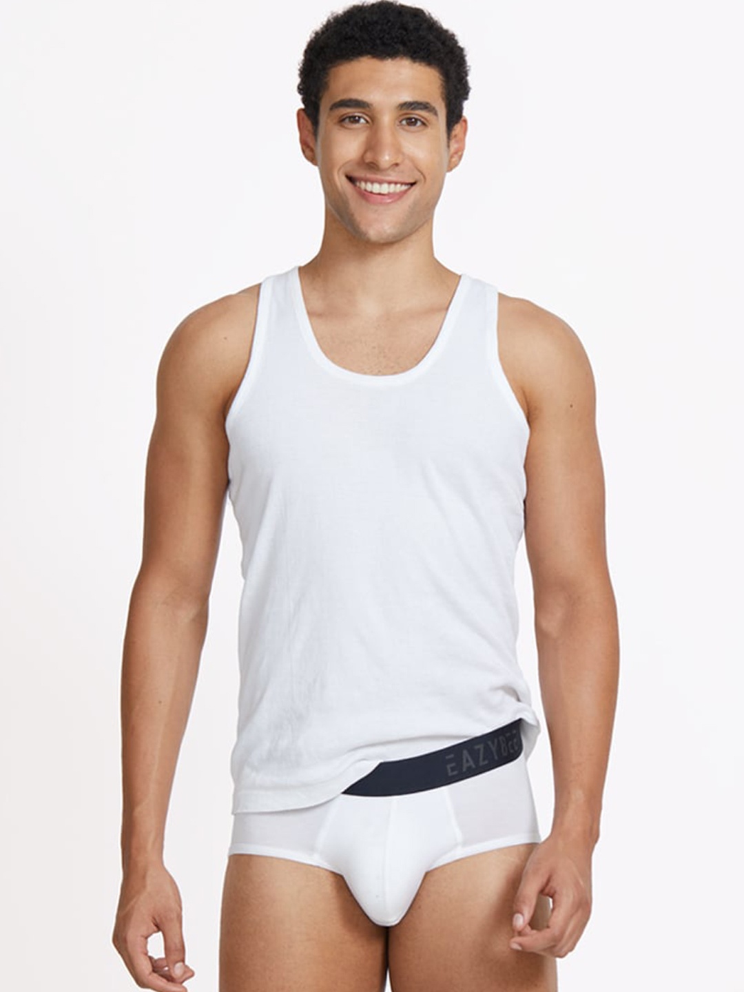 

Eazybee Men Anti Odour Eco-Super Soft Basic Briefs EZB1W-X, White