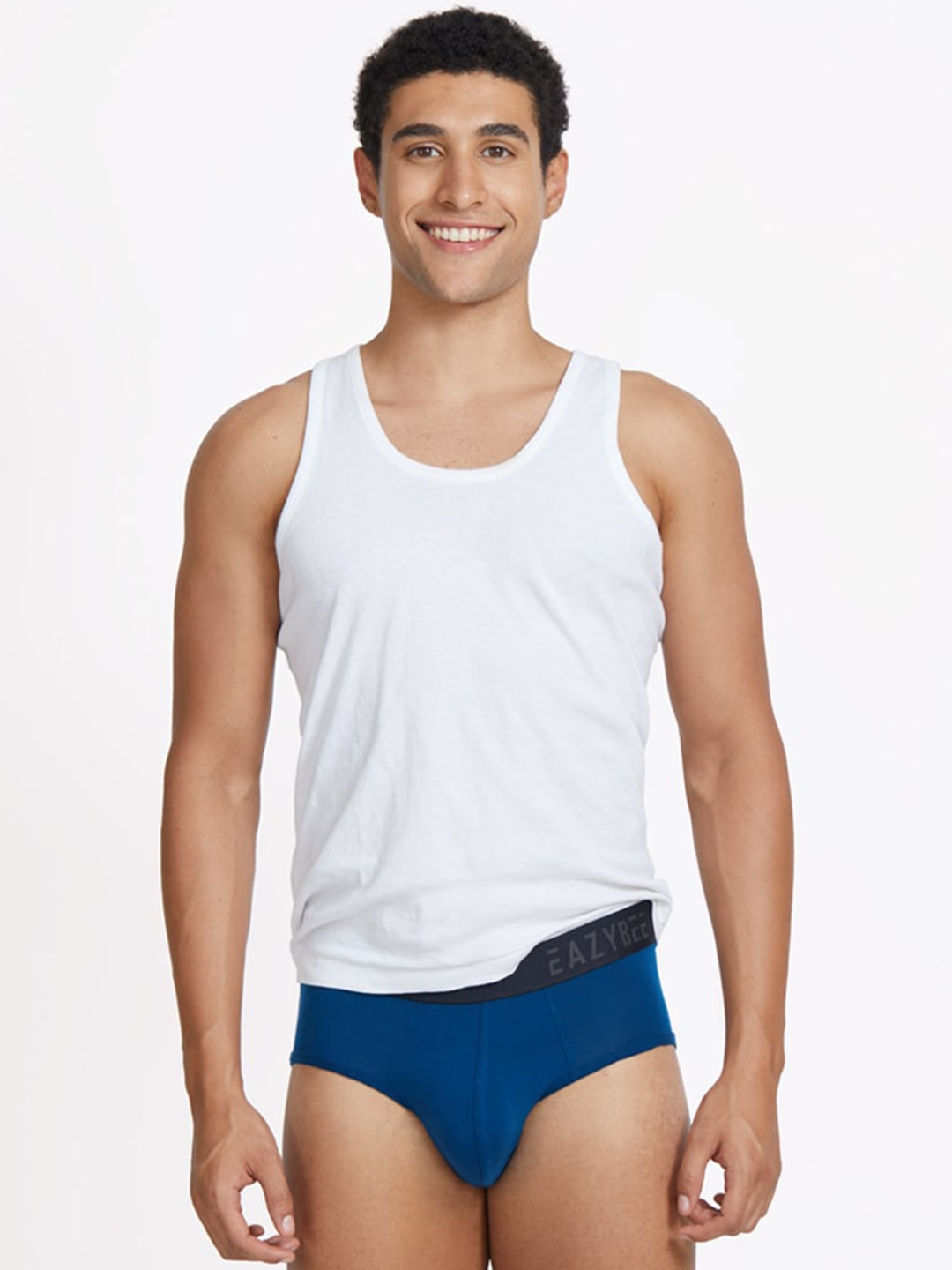 

Eazybee Men Eco-Super Soft Anti-Odour Tencel Basic Briefs EZB1BLU-M, Blue