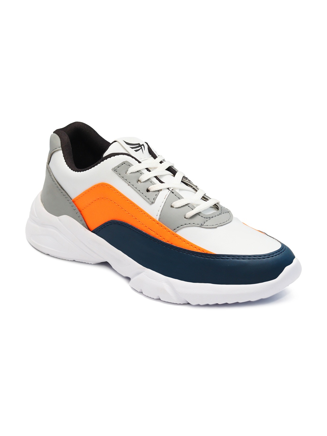 

Ferraiolo Men Colourblocked Sneakers, White