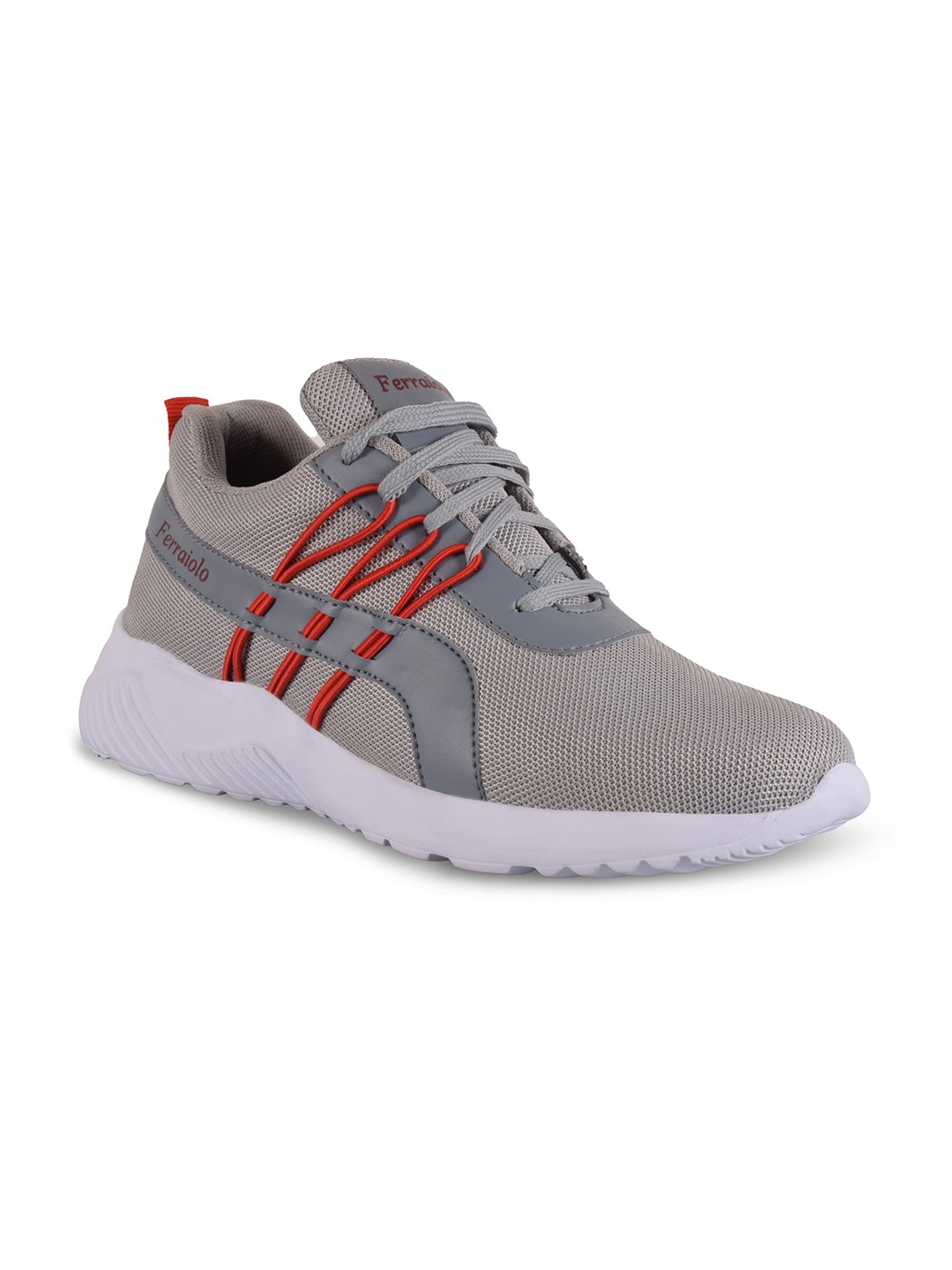 

Ferraiolo Men Woven Design Sneakers, Grey