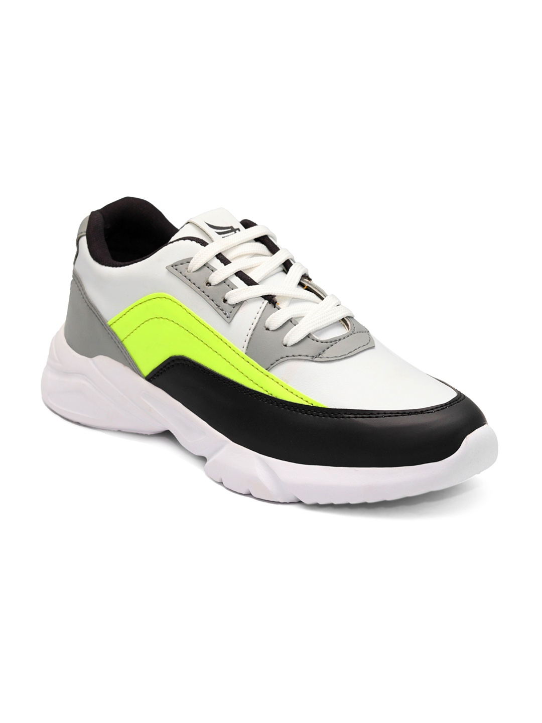 

Ferraiolo Men Colourblocked Sneakers, White