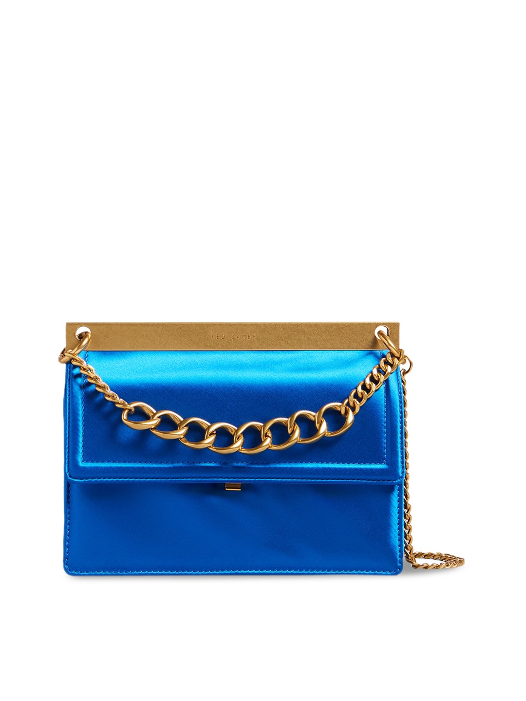 

Ted Baker Textured Leather Structured Sling Bag with Quilted, Blue