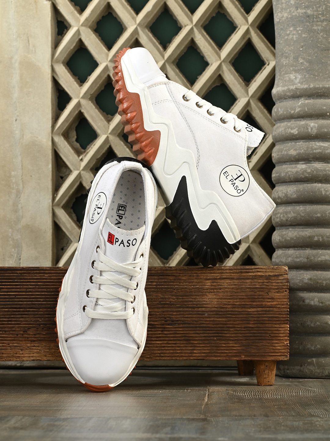 

El Paso Women Colourblocked Lightweight Sneakers, White
