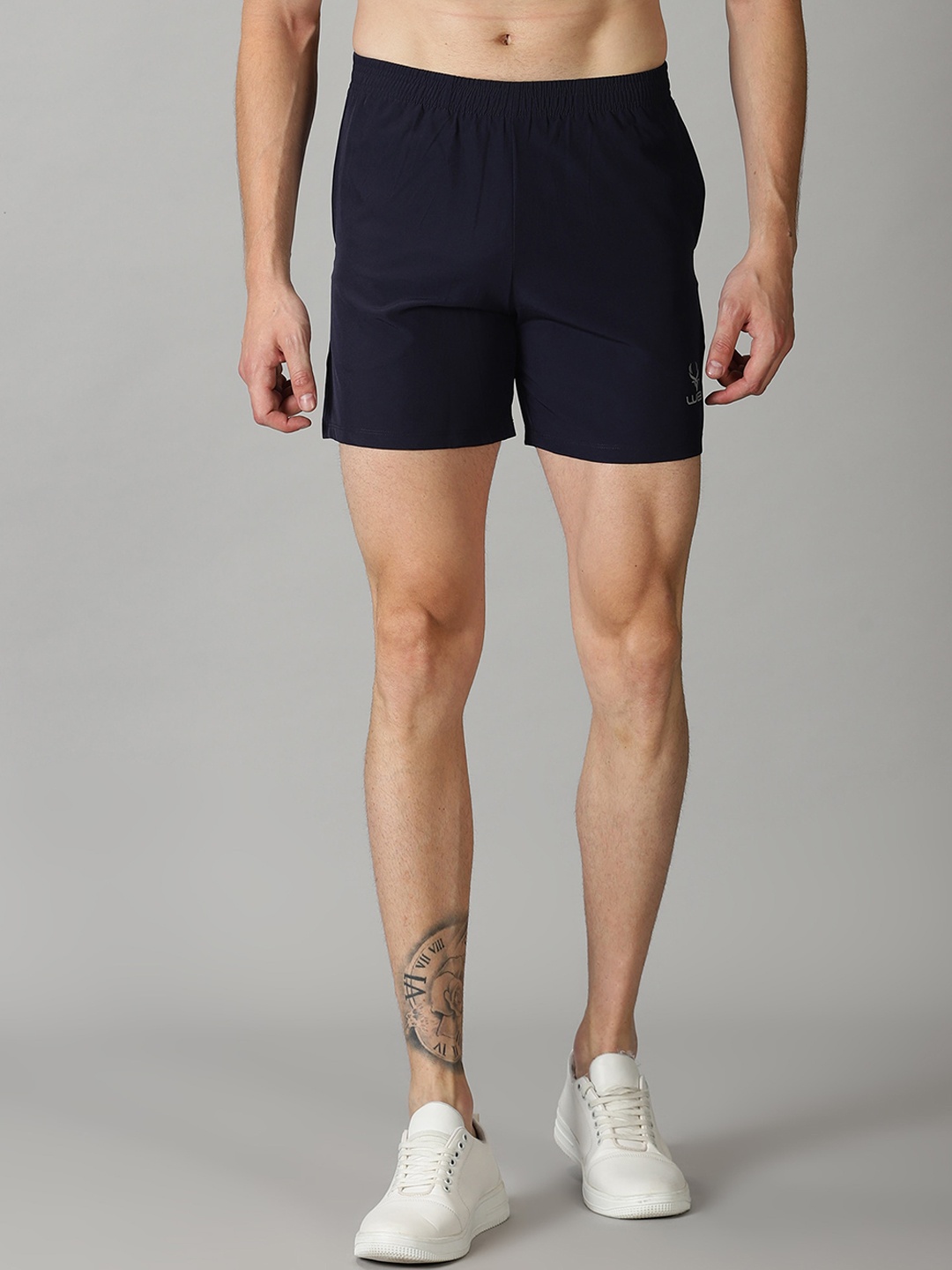 

Wildbrocket Men Training or Gym Sports Shorts, Navy blue