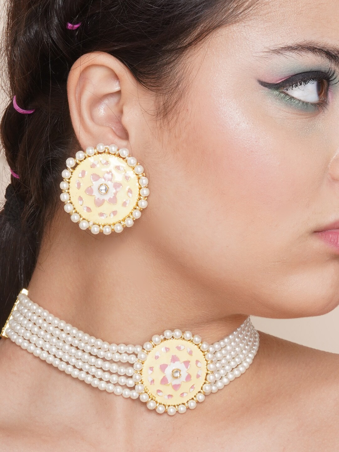 

Anouk Gold-Plated & Pearl Studded Jewellery Set
