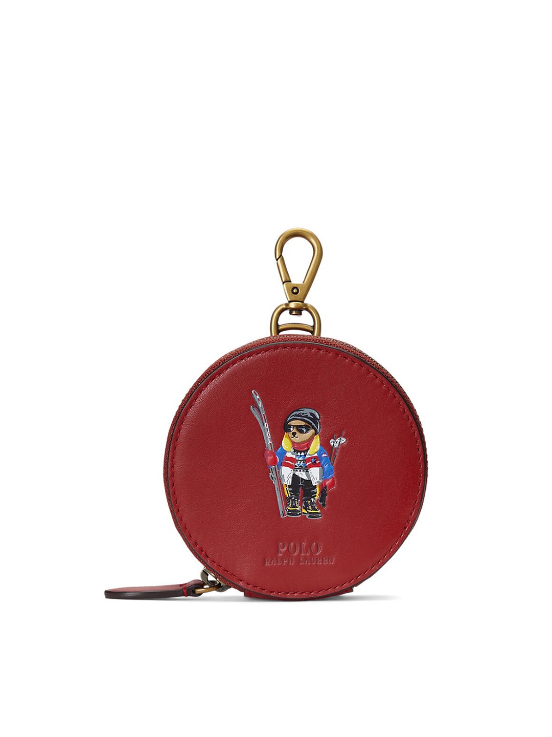 

Polo Ralph Lauren Women Red Polo Bear Key chain Coin Pouch
