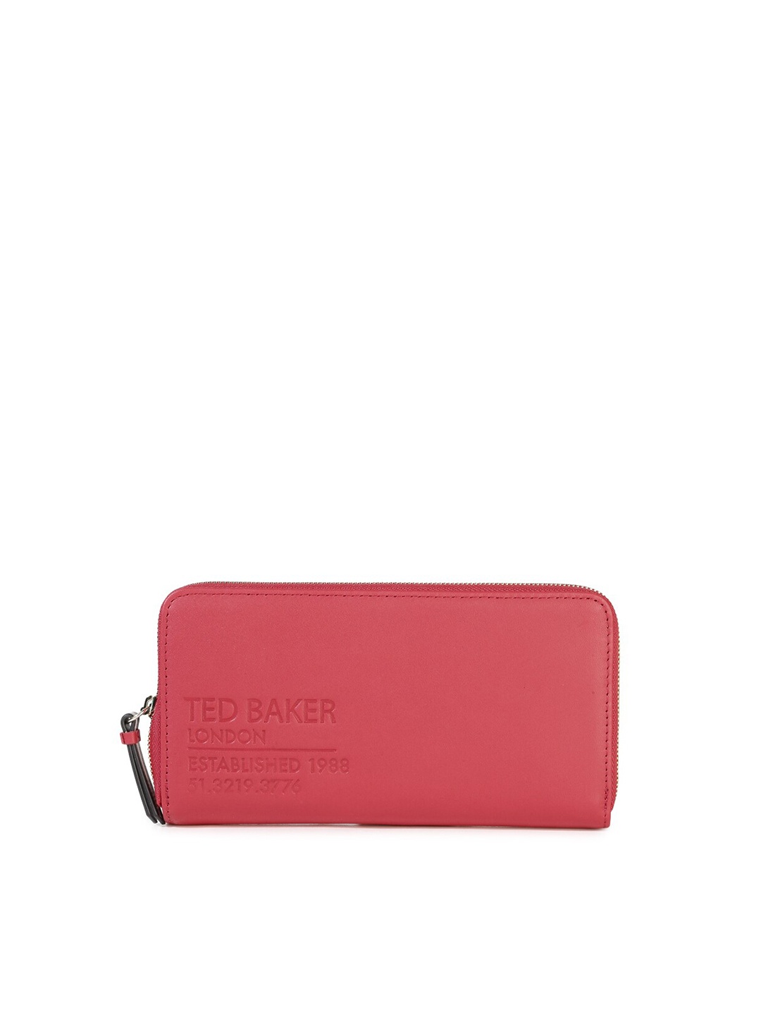 

Ted Baker Women Leather Zip Around Wallet, Red