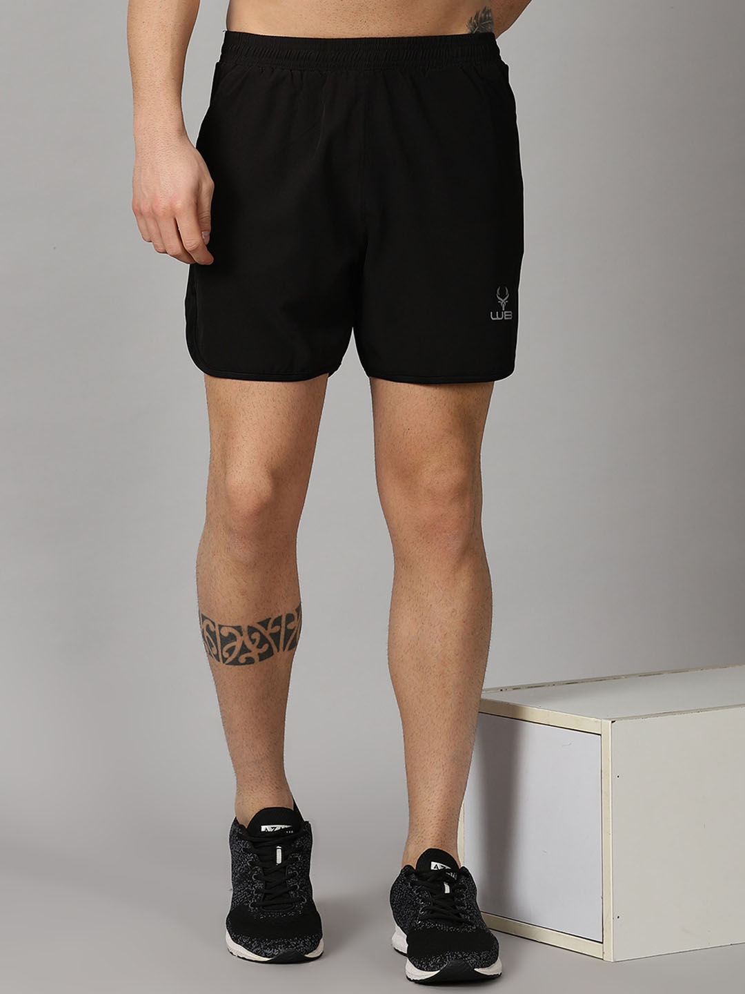 

Wildbrocket Men Training or Gym Sports Shorts, Black