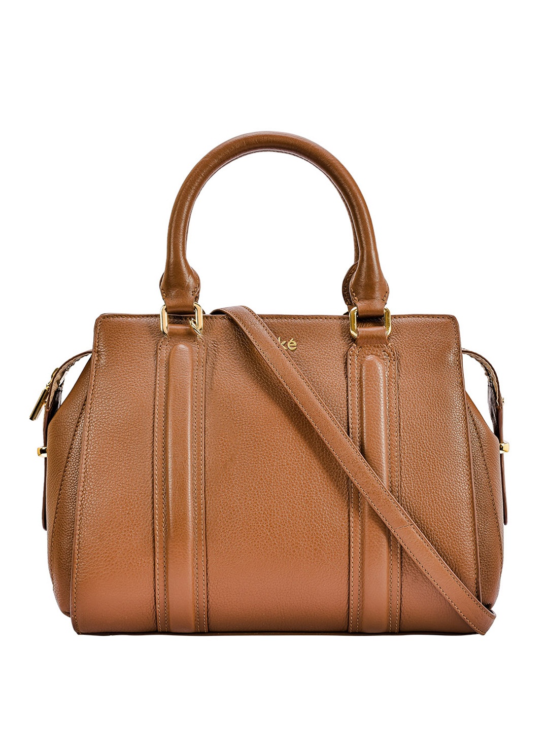

Eske Leather Structured Handheld Bag, Brown
