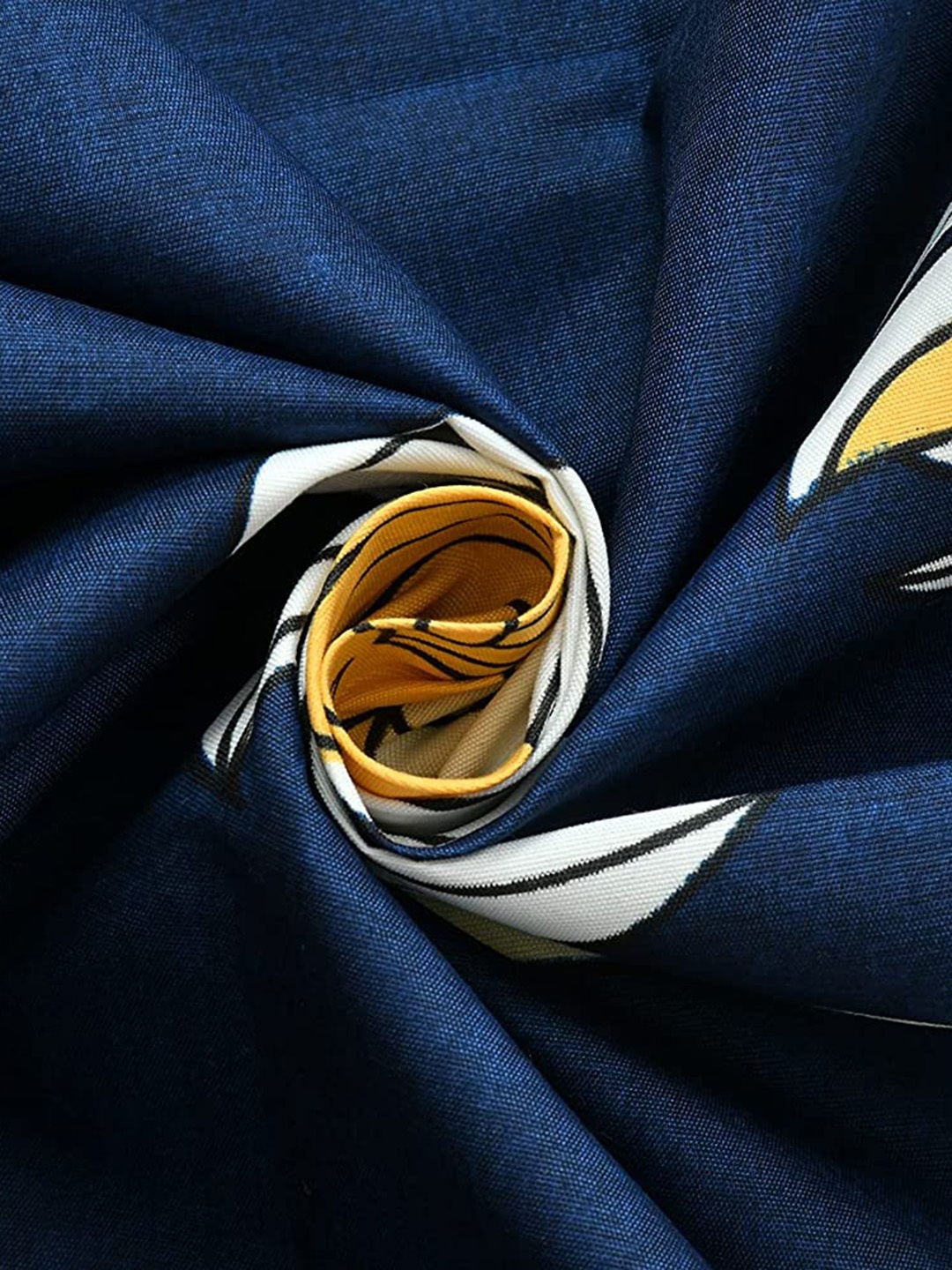 

Bajo's 8-Pieces Navy Blue Printed Diwan Set