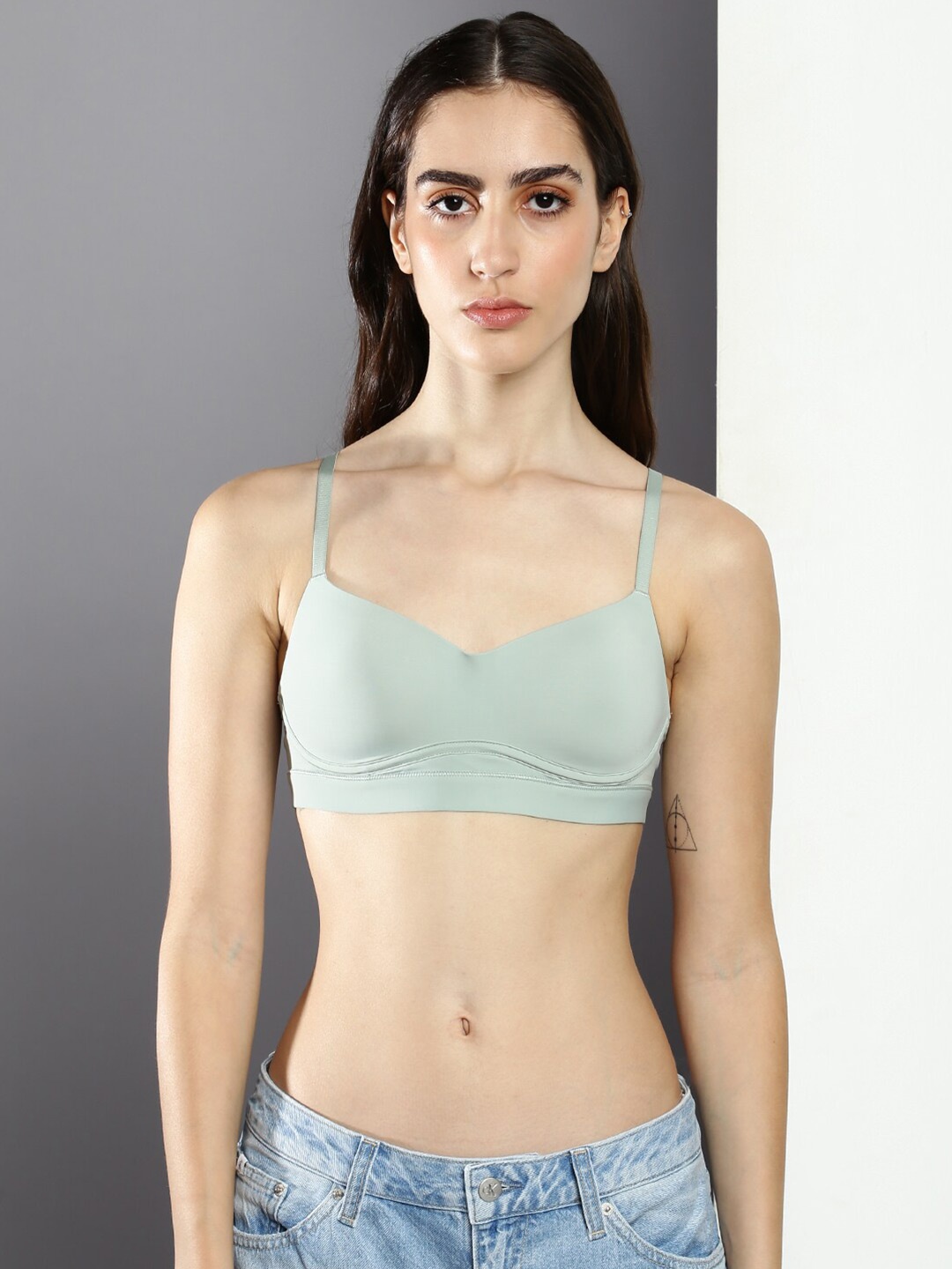 

Calvin Klein Underwear Lightly Padded Full Coverage Bra, Green