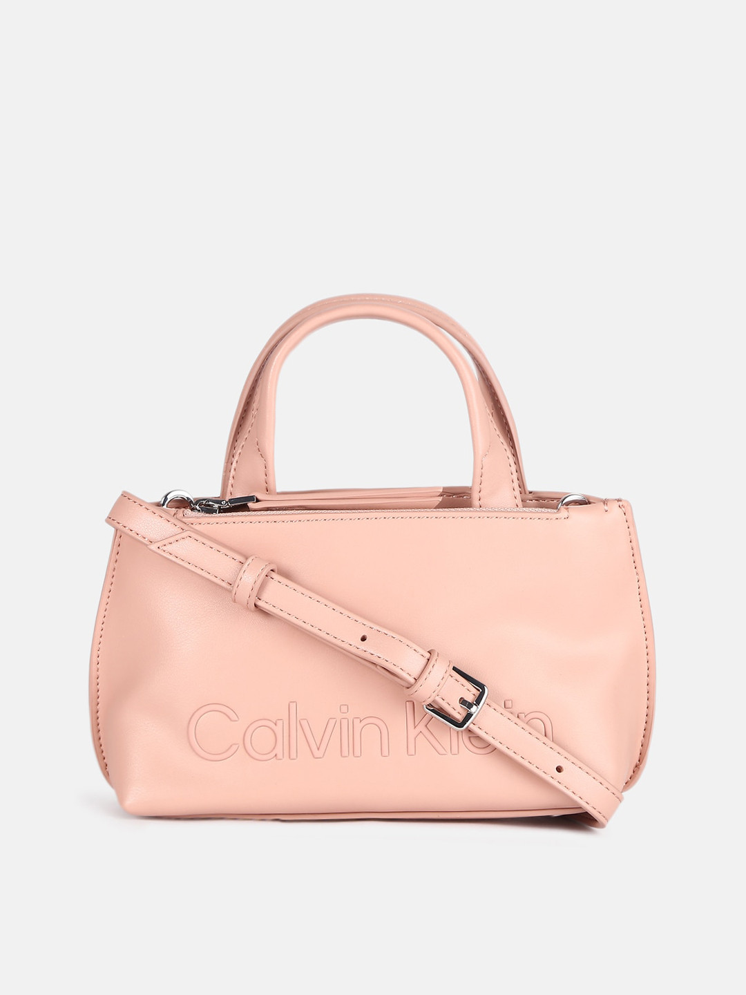 

Calvin Klein Jeans Structured Handheld Bag, Pink