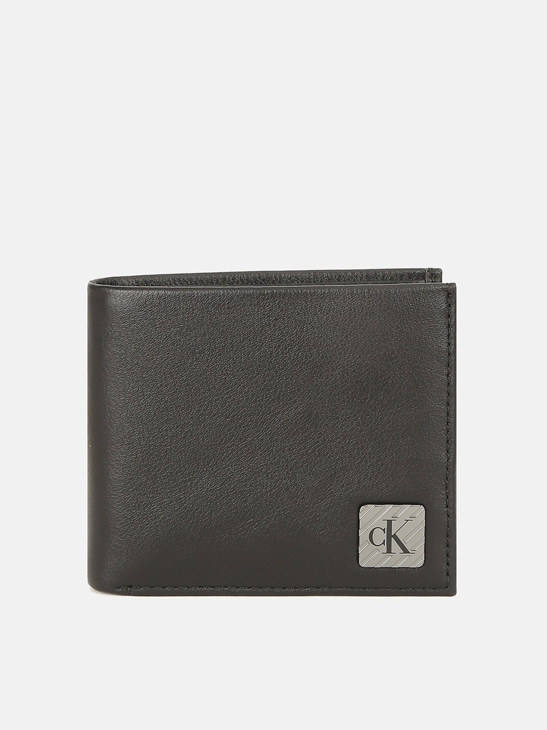 

Calvin Klein Jeans Men Leather Two Fold Wallet, Black